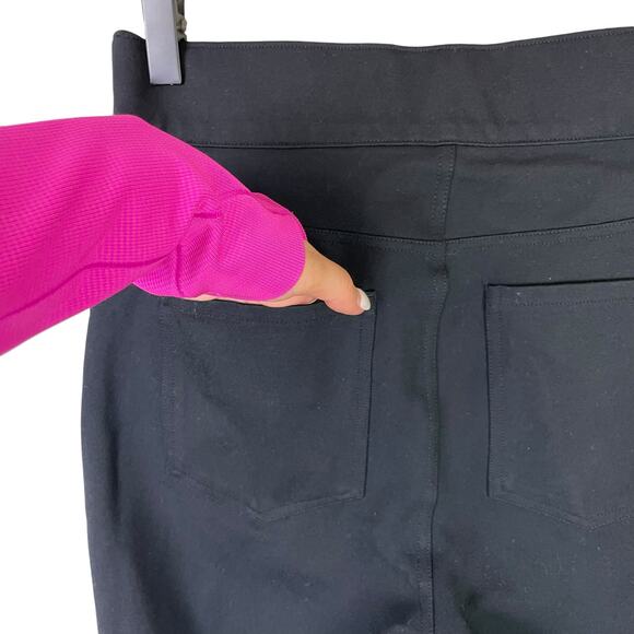 SPANX 20202 M Regular The Perfect Black 4 Pocket Ankle Pants High Waist Leggings - Picture 6 of 9